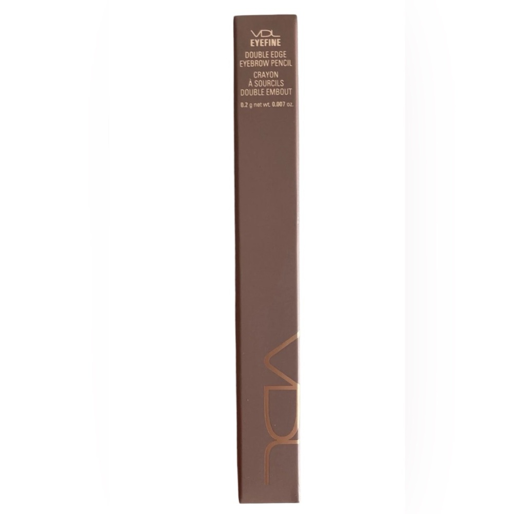 NEW VDL Eye Fine Double Edge Eyebrow Pencil Medium Brown Make Up
